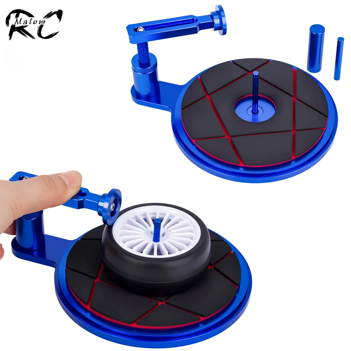 Universal Semi-Automatic RC Tire Glue Tool - for 1/10 1/8 Scale Models with Tires Below 40mm