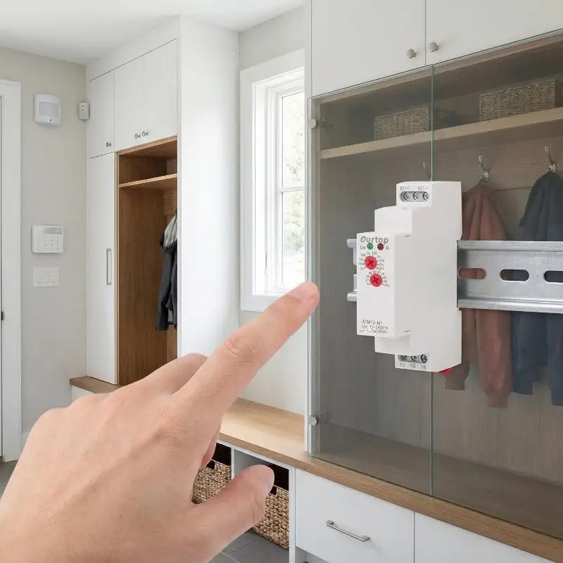 Smart Time Delay Relay Din Rail 12-240V Multifunction Adjustable Timer for Home Office and Factory Control