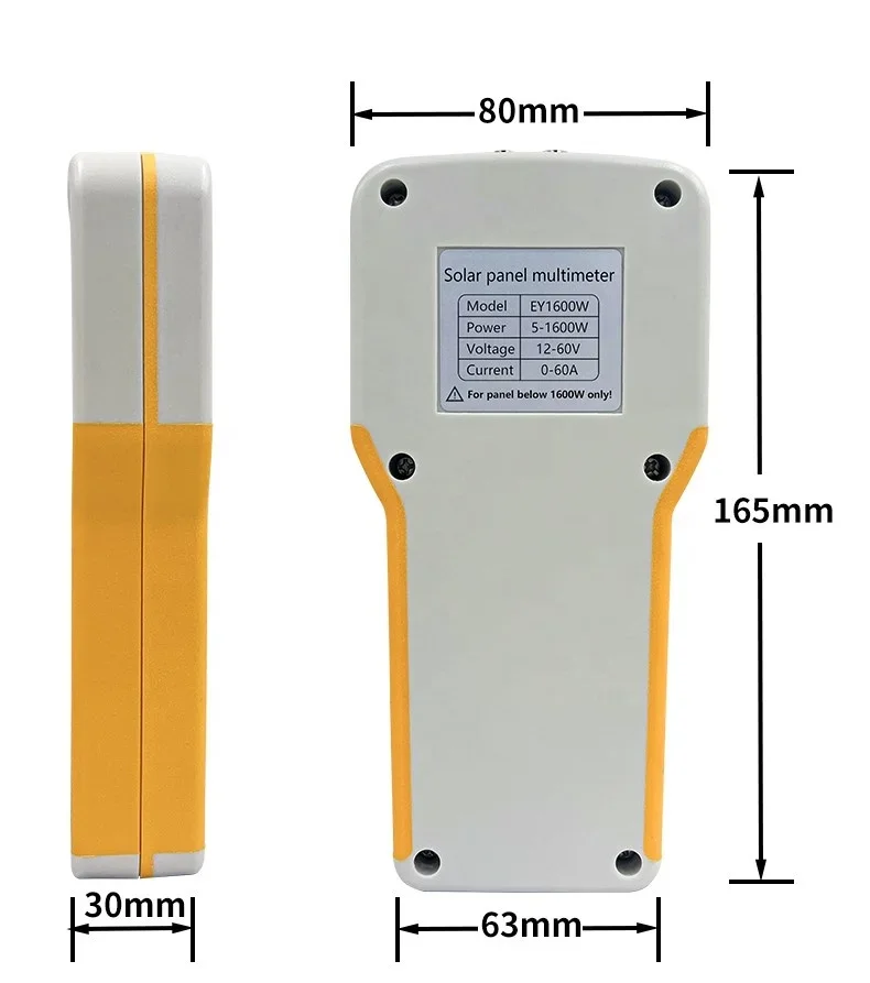 ELEJOY Smart MPPT Solar Panel Tester Meter EY1600W with LCD Display Energy Systems PV Tester Meter for Solar Modules VOC Test