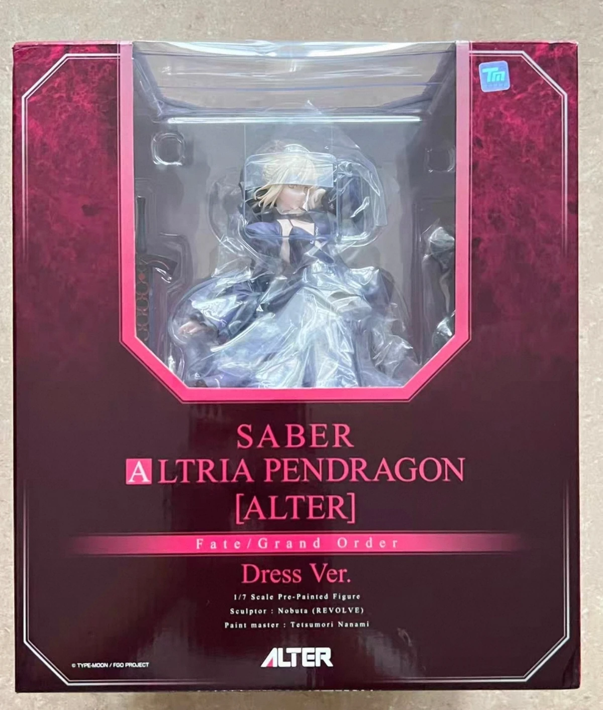 

Stock 100% original ALTER FGO Altria Pendragon Alter saber full dress Reprint pvc Anime Figure Model Action Toys