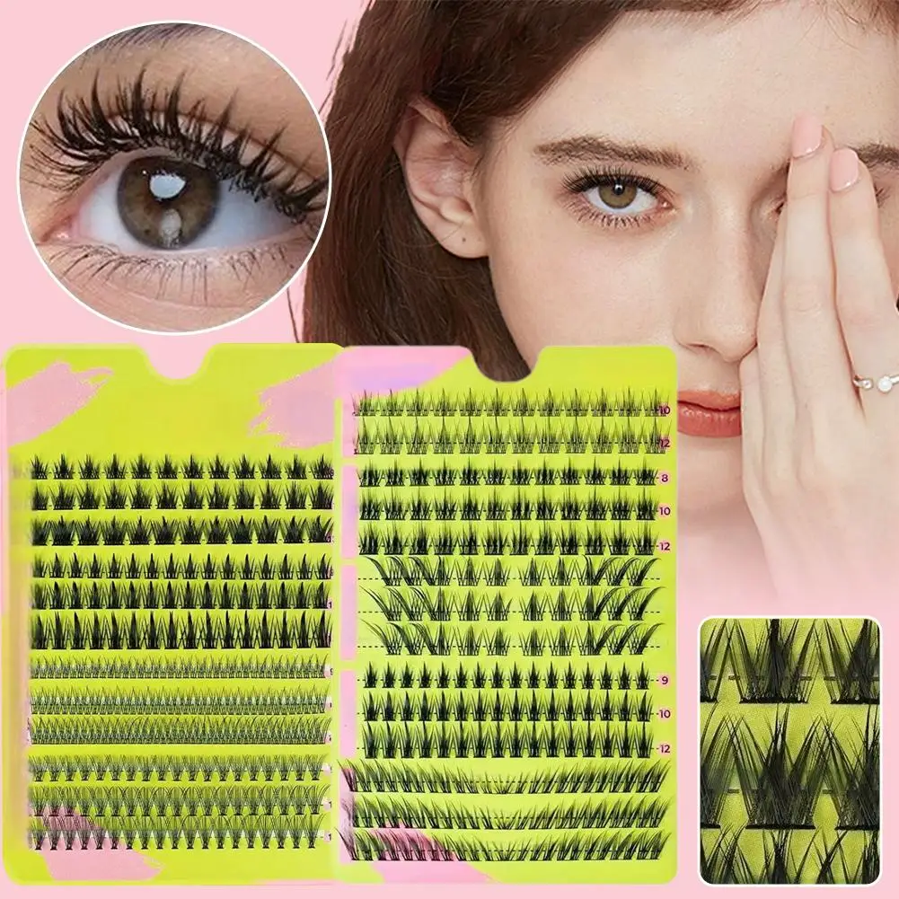New Segmented False Eyelash Extension Clusters DIY Natural Soft Makeup Individual Lashes Thick Eyelashe Mink Grafting I8H5
