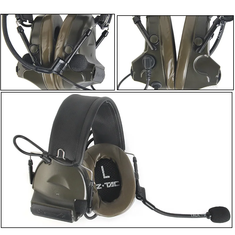 Z-Tac Softair التكتيكية سماعة Comtac II 6.0 سماعة إلغاء الضوضاء سماعة الصيد الادسنس EarphoneZ041-NEW