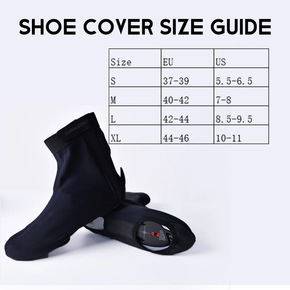 ThinkRider Cycling Shoe Cover Winter Thermal Fleece MTB Bicycle Overshoes Women Men Road Racing Bike Shoes Cover