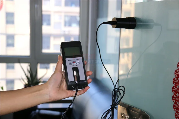 WTM1100 Portable LCD Light Transmittance Tester Car Window Tint Meter For Glass and Turbidity or Clarity Analyzer For Liquids