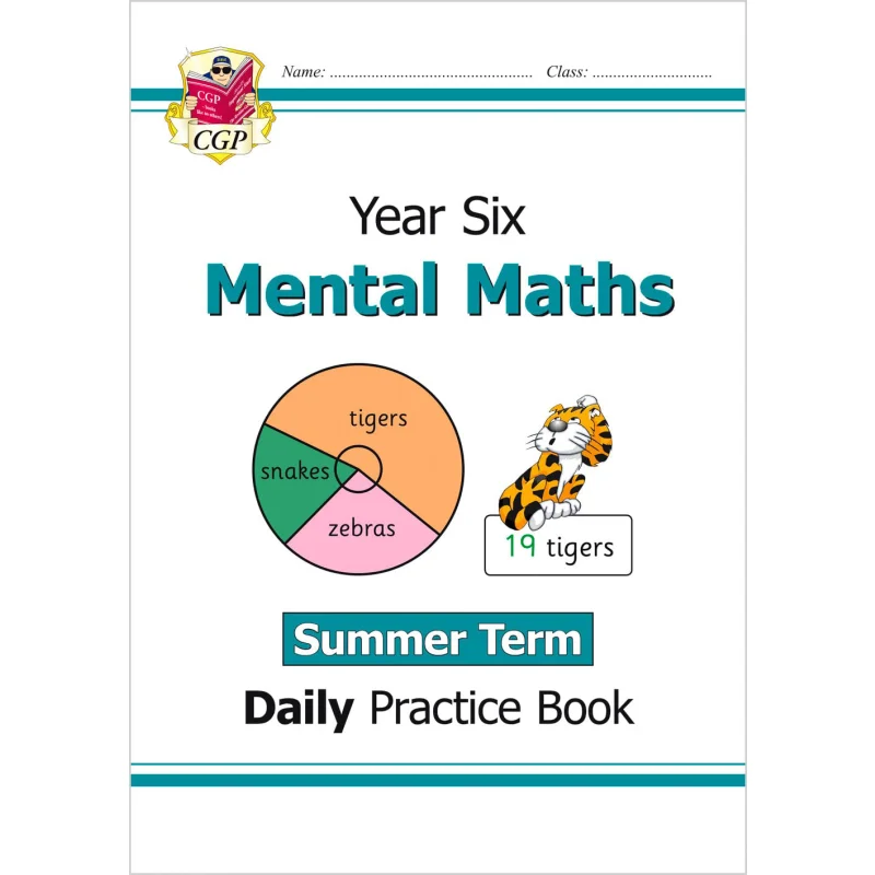 New KS2 Mental Maths Daily Practice Book Year 6  Summer Term CGP Books Coordination Group Publications 9781789087789 Book