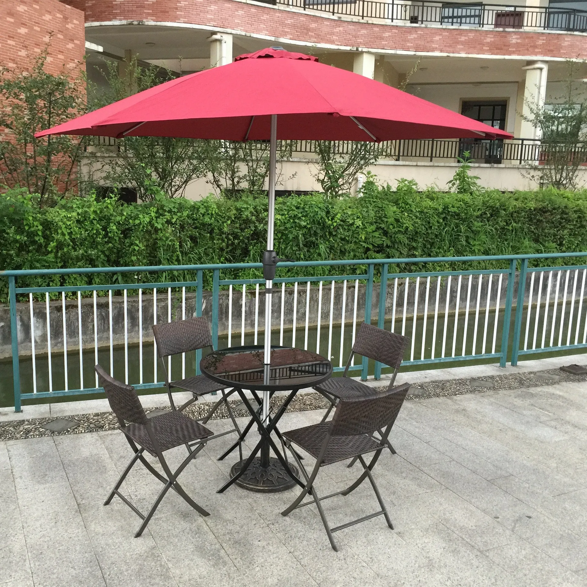 Conjunto de Jardim Dobrável em - Outdoor Furniture Rattan avaliação e preço