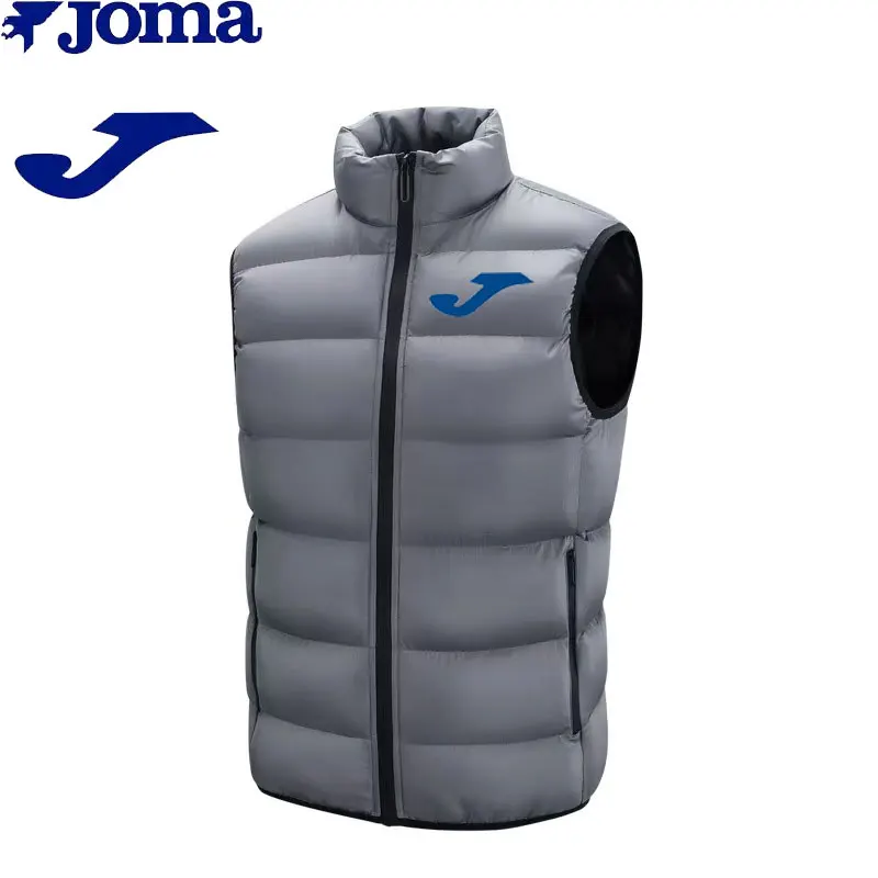 Chaleco Joma 2026 de Alta Calidad para Hombre, Chaqueta sin Mangas Cálida e Impermeable con Cierre, Ideal para Primavera y Otoño, Cuello Alto