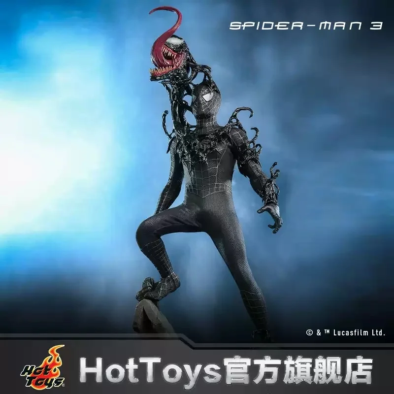 

Genuine In Stock Hot Toys Mms727/728 1/6 Tony Spider-Man Black Suit Spider-Man 3 Action Figure 2 Versions Collectible Model