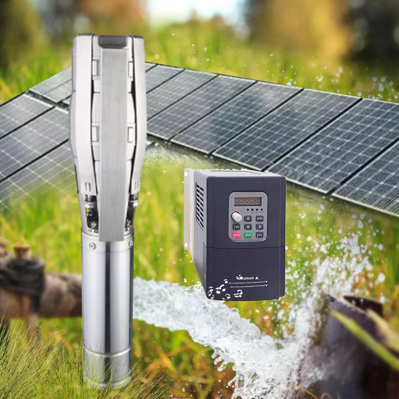 6 Inch Ac Dc Submersible Mppt Controller Solar Powered Water Pump