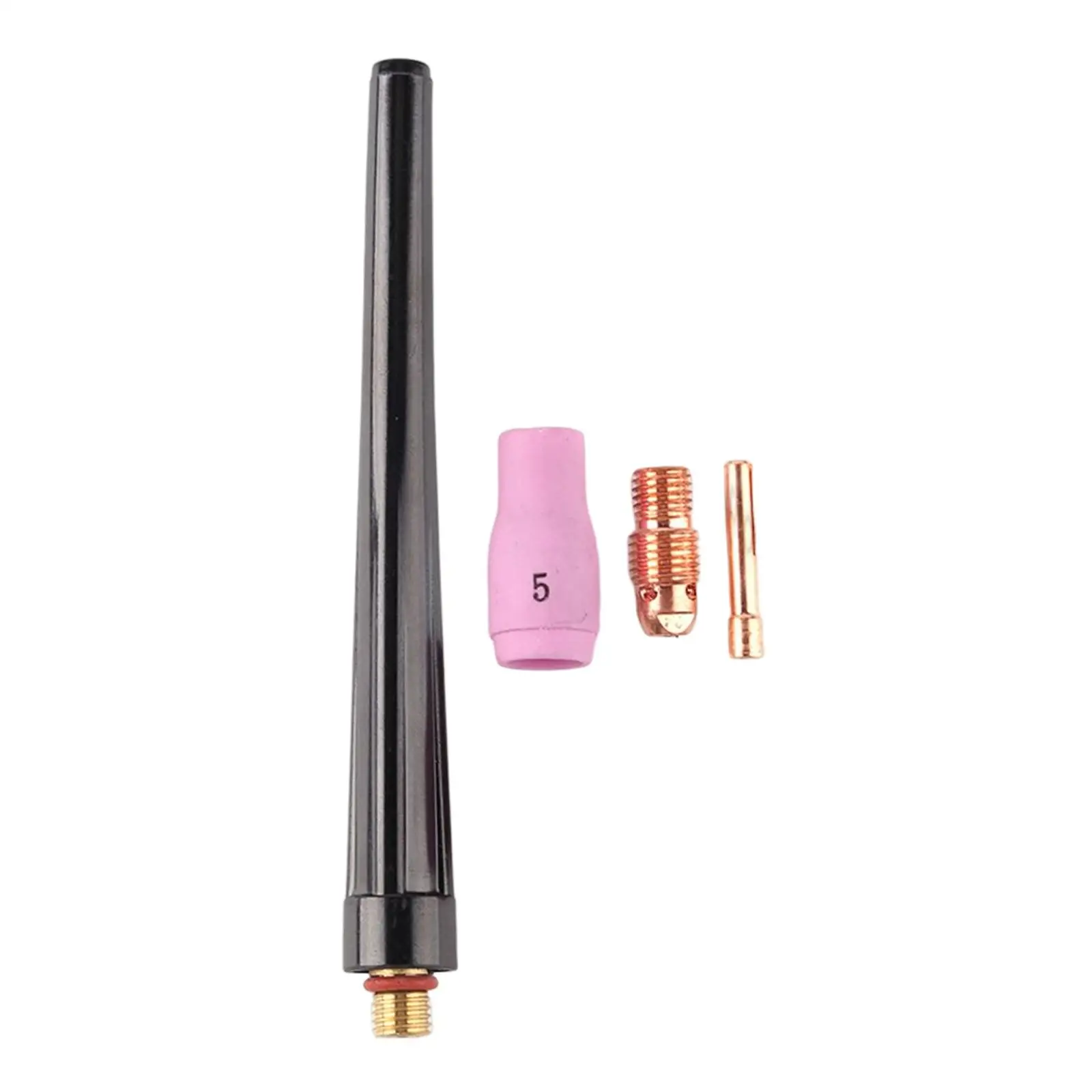 4 Uds consumibles de soplete de soldadura TIG accesorios de soldadura de argón juego de herramientas de repuesto de boquilla de cuerpo de pinza para WP-17/18/26