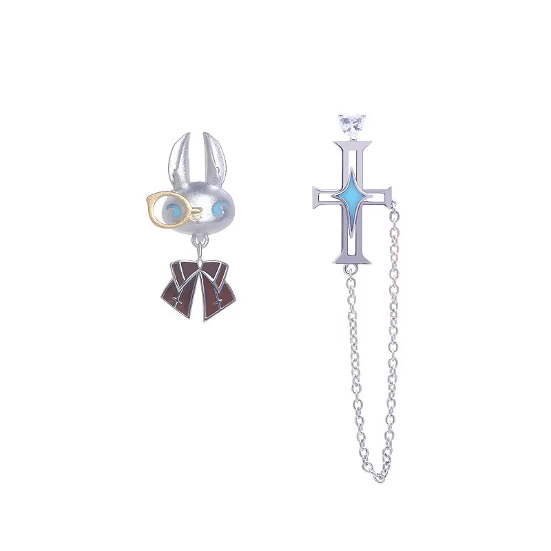 Thaya New Trendy Rabbit&Cross Design Female Earrings Clip Asymmetrical Fashion Women Cuff Earrings Without Piercing Fine Jewelry