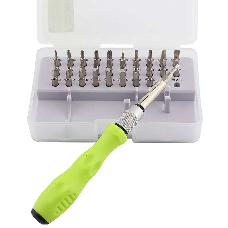 32pcs Mini Screwdriver Set Precision Bit Magnetic Phone Mobile IPad Camera Repair Tool Torx Screw Driver Special Hex Pozidriv