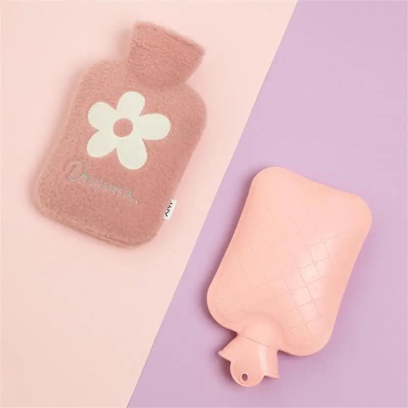 Cute Hand Warmer Hot Water Bag Warm Cartoon Hot Water Bottle Water Filling Keeping Coldproof Soft Reusable