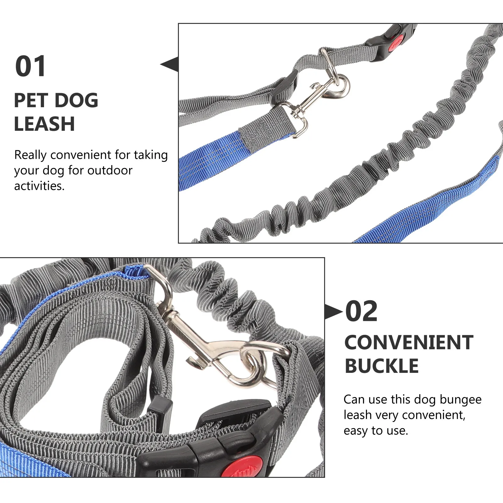 Dog Leash For Small Medium Dogs Bungee Running Walking Hands Free Waist Belt Pet Traction Rope Outdoor Leash