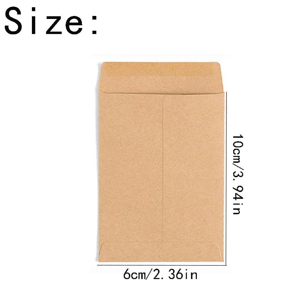 100/200/400PCS Small Coin Envelopes Kraft Paper Seed Envelopes Stamps Storage Packets Envelopes for Garden Office Wedding Gift