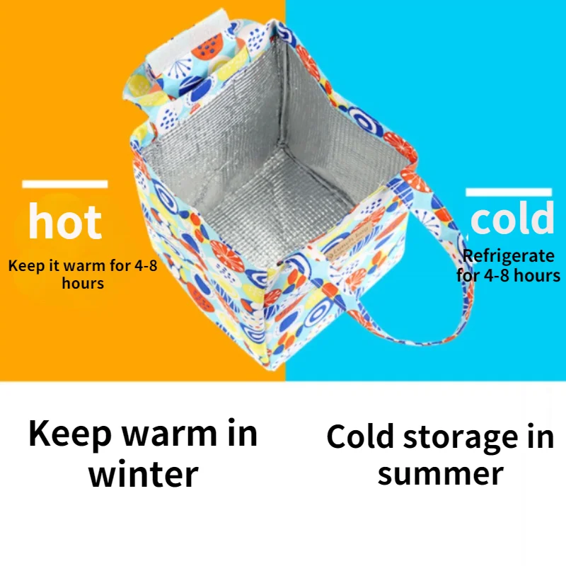 Fashion Lunch Bag Insulated Thermal Lovely Cat Multicolor Breakfast Box Bags Women Portable Hand Pack Picnic Travel Products