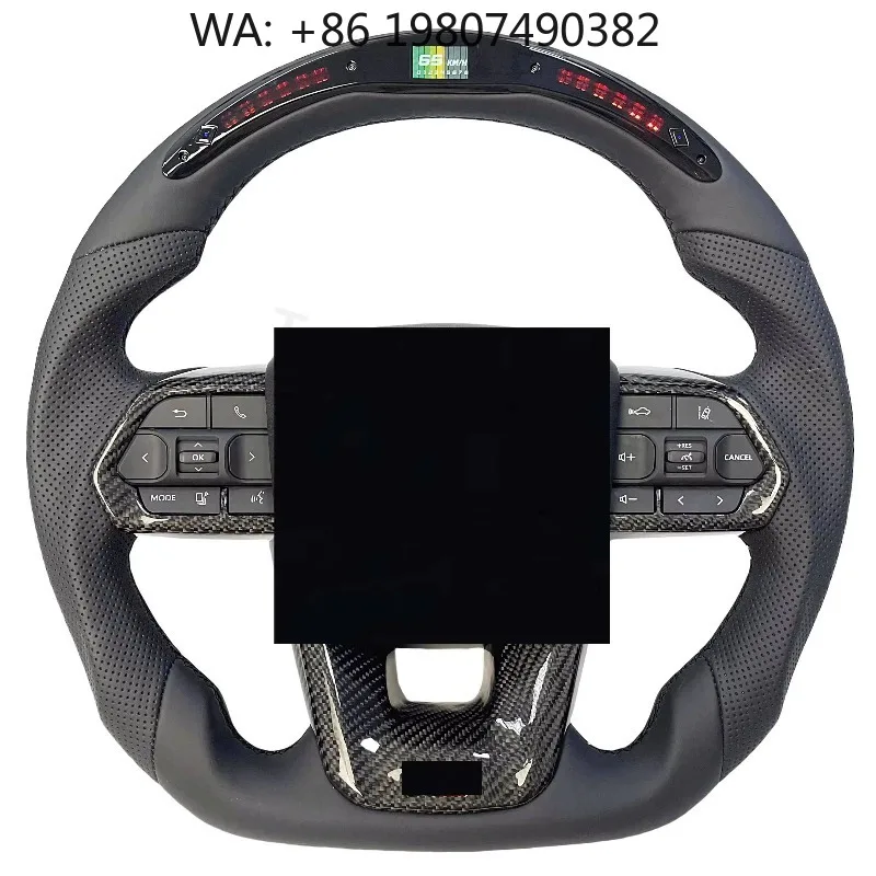 

Forged Carbon Fiber LED Steering Wheel Custom Sport With RPM For Luxury Sport Auto Interior