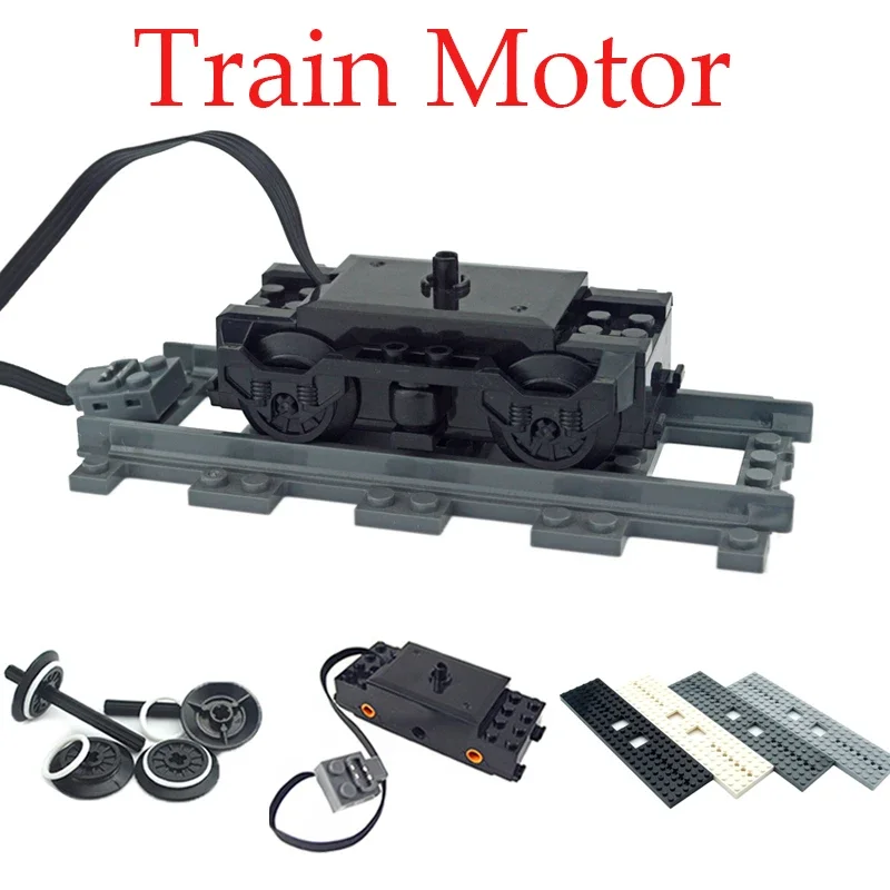 Leduo-bloques de construcción modelo 91994 74784 PF, multiherramienta, Motor de tren, funciones de potencia, accesorios de tren, piezas técnicas, Motor de valla