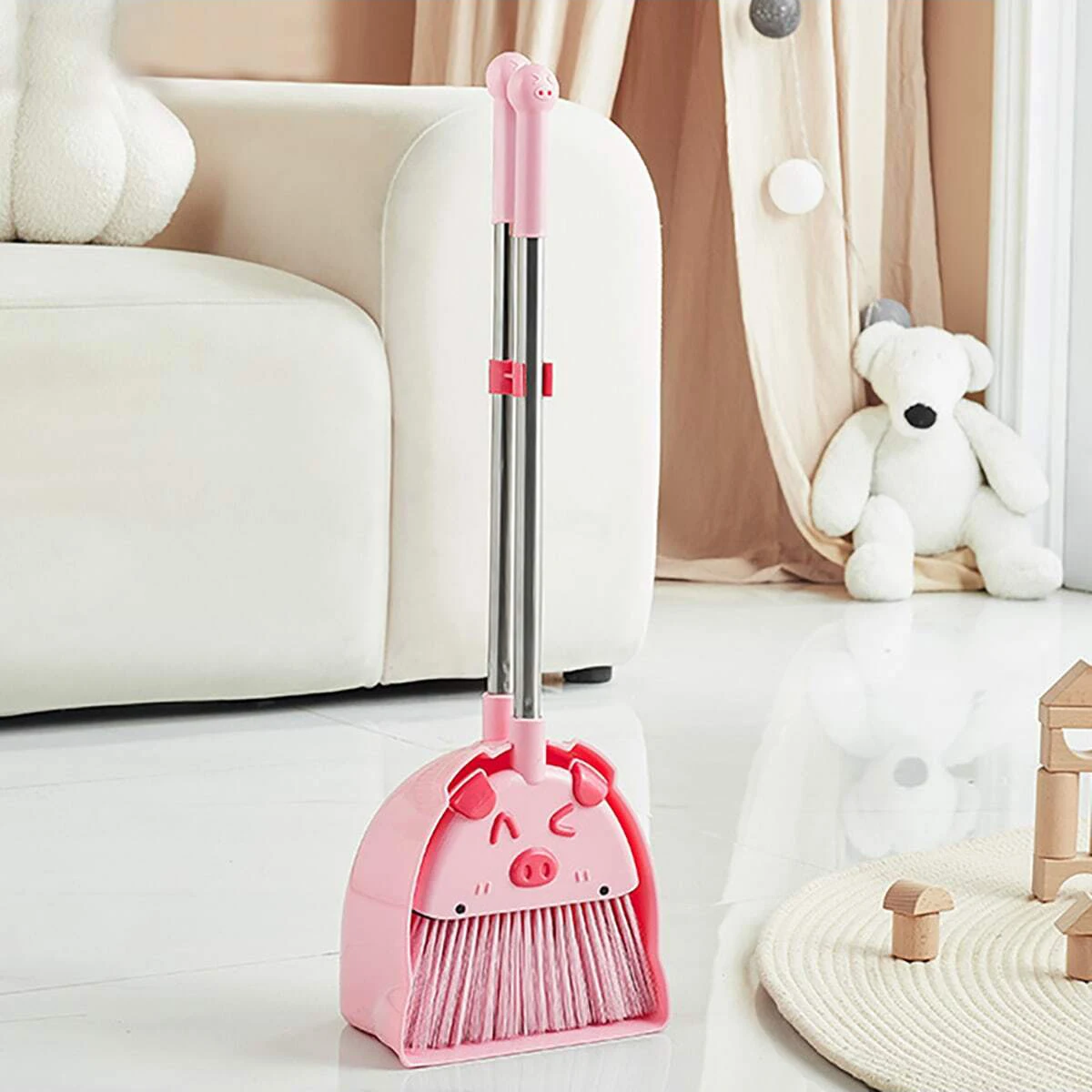 1 set - (1pc broom+1pc dustpan) set household combination mini broom household broom dustpan