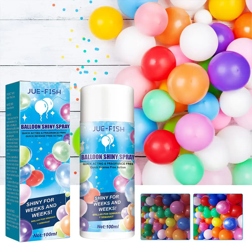 Balloon Shiny Spray Colorful High Gloss Prevent Oxidation Spray Brightener Party Birthday Decoration Balloon Polish Anti Fa O0Q5