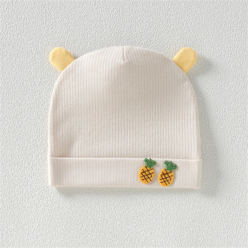 Newborn Baby Hat Spring and Autumn Seasons Cotton Comfortable Fetal Hat 0-1 Year Old Male and Female Baby Pullover Hat