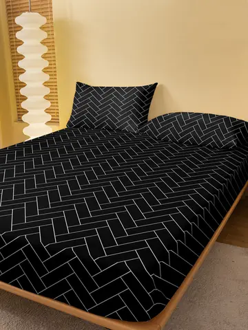 1 Piece Of Harrow Porcelain Pattern Frosted Bedsheet, Bedroom Printed Bedspread, Bedding (Excluding Pillowcases)