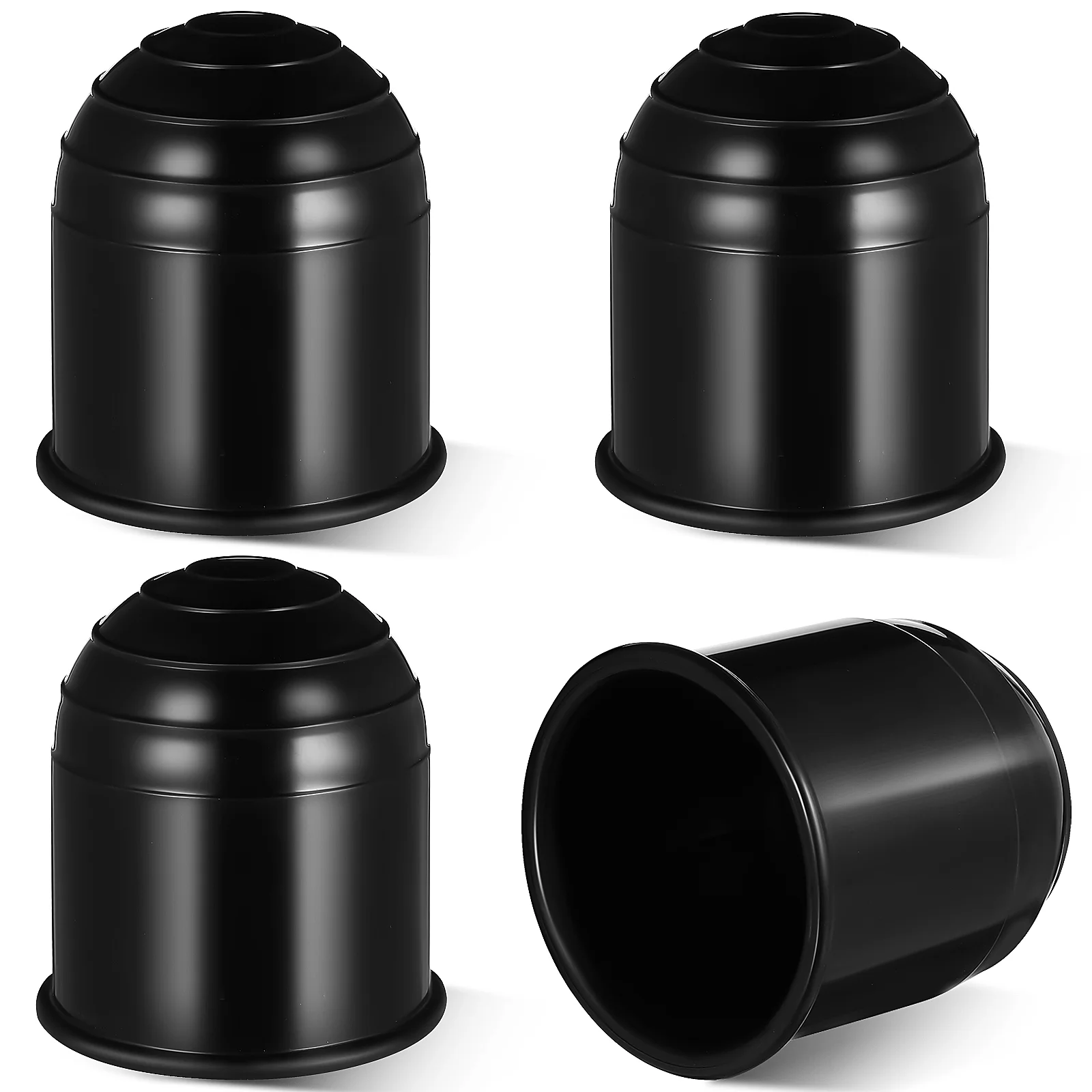 4 Pcs Trailer Ball Joint Protective Cover Plastic Hitch Covers Waterproof Tow RV Protector Cap Travel Car Accessories
