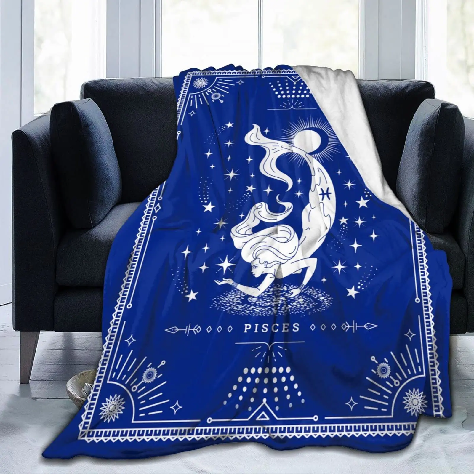 

Pisces Throw Blanket Flannel Constellations Blanket Soft 12 Horoscope Astrology Throw Blanket Constellation Theme Birthday Gifts