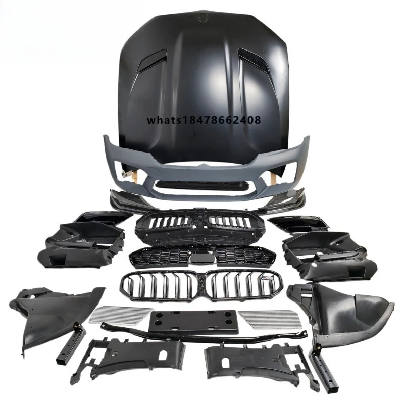 G30 Pre-facelift to Late-model M5 Conversion Car Body Kit Front Bumper Engine Cover Grille