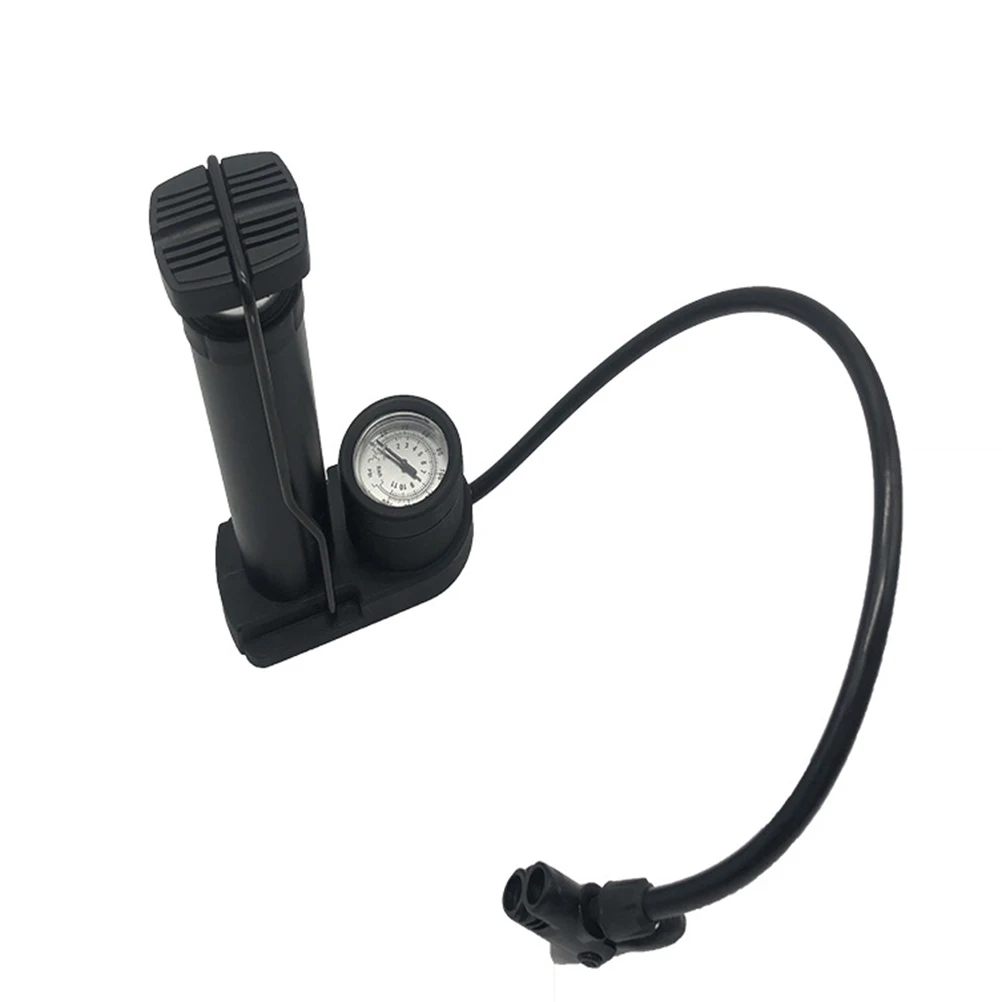 

Compact Mini foot Bike Pump High Pressure Inflator Portable Metal Material Long Distance Cycling Air Adding Barometer