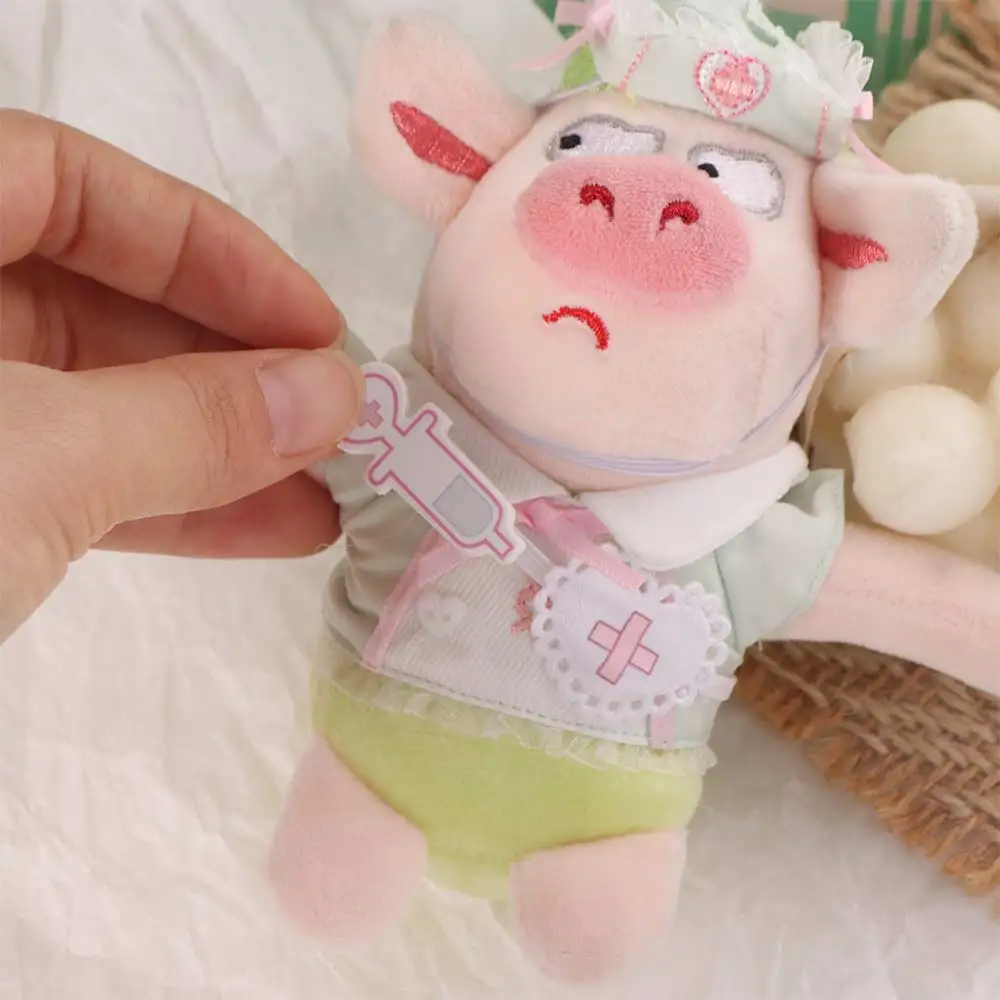 Vestido de ropa para muñeca de 10CM, conjunto de ropa para juego de imitación, muñeca de algodón, Cosplay, uniforme de enfermera de repuesto