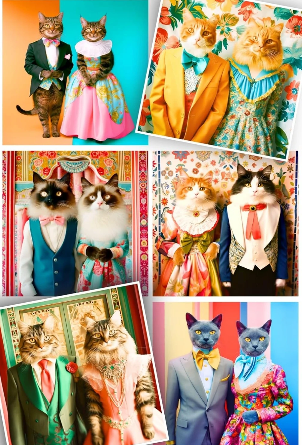 

300/500/1000 Pieces Classy Cats and Dog Couple Photo Jigsaw Puzzles for Adults Home Decor Games Family Fun Floor Puzzles Toys