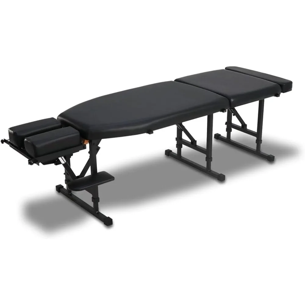 Sheffield 160 Elite Mesa quiropráctica portátil profesional - Diseño plegable ligero y ajustable (carbón)