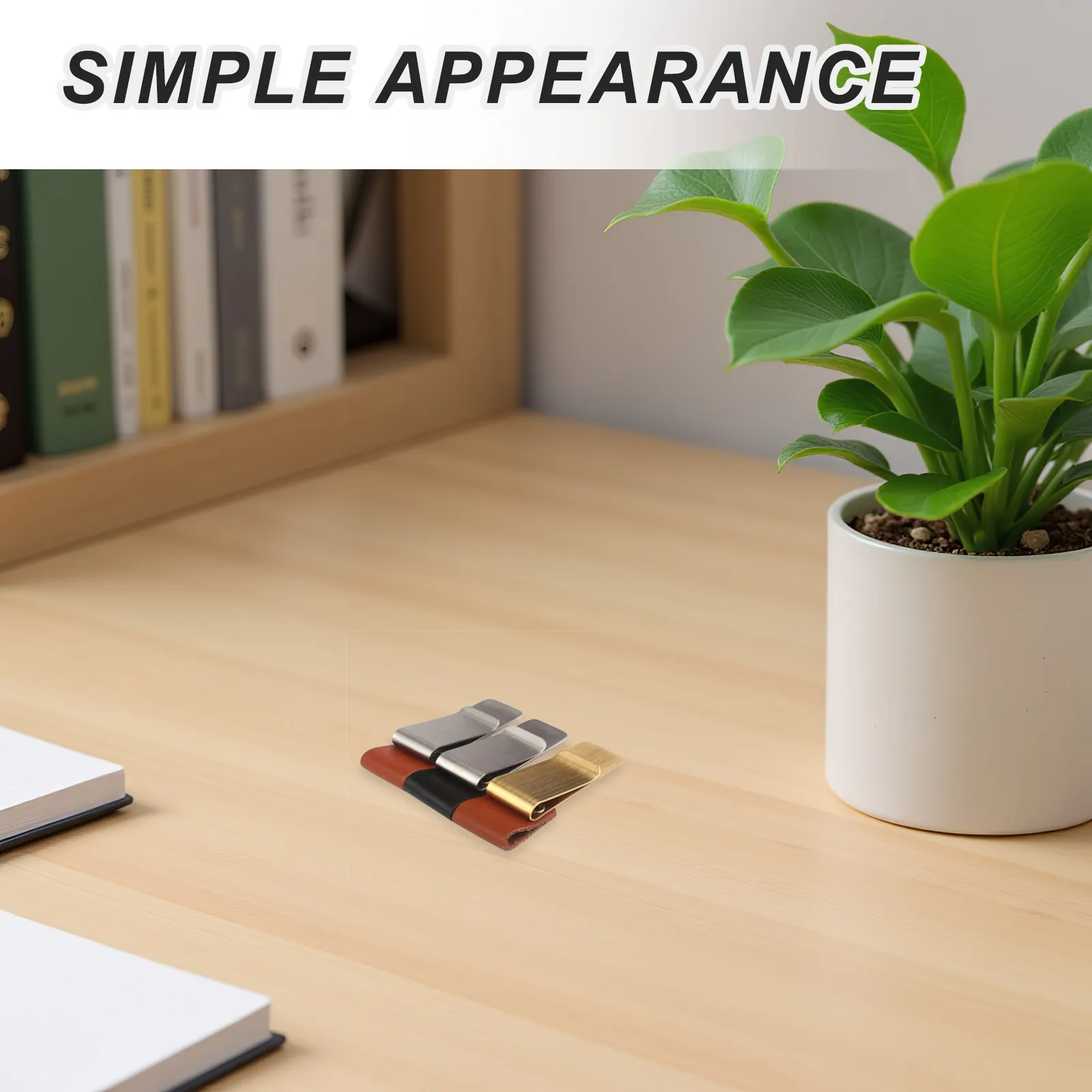 

4Pcs Functional Metal Pen Loop Clip Holder for Notebook Diary Journal Planner Sketchbook Pen Holder Bookmark Pencil Accessory