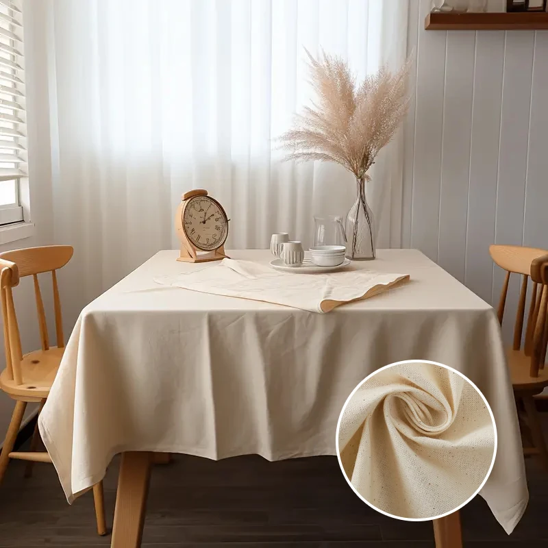 1 Stück nordische moderne einfache einfarbige amerikanische Polyester-Tischdecke, Couchtisch-Tischdecke, Heimdekoration, Esstisch-Stoff – Detail 1