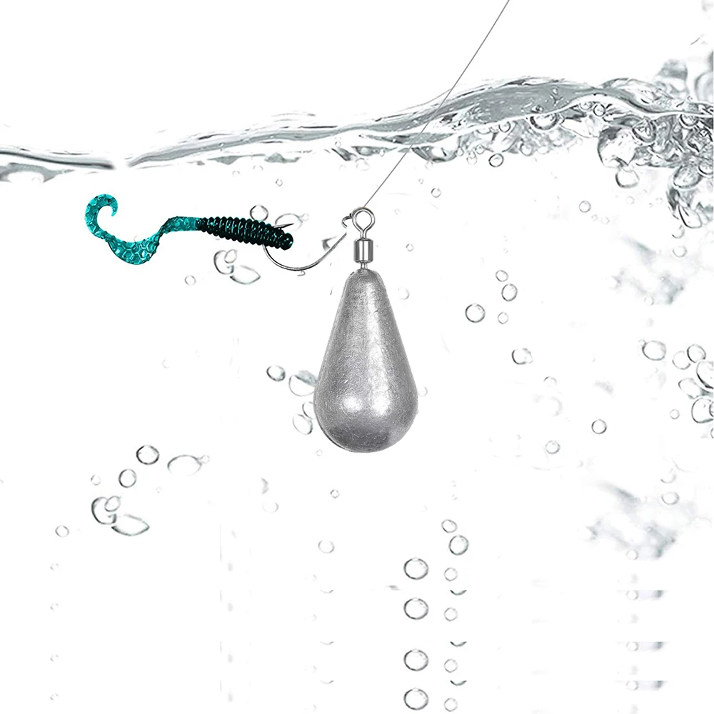 10 Stück/Set Angelgewichte 3,5g 5g 7g 10g 14g 20g Weichköder-Sinker Bass-Angelzubehör – Detail 2