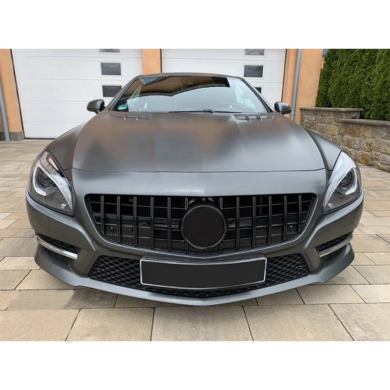 

Для Mercedes-Benz R231 SL-Class SL400 SL550: решетка радиатора в стиле GT, 2012-2016 гг., передняя, без отверстия под камеру, глянцевый черный цвет