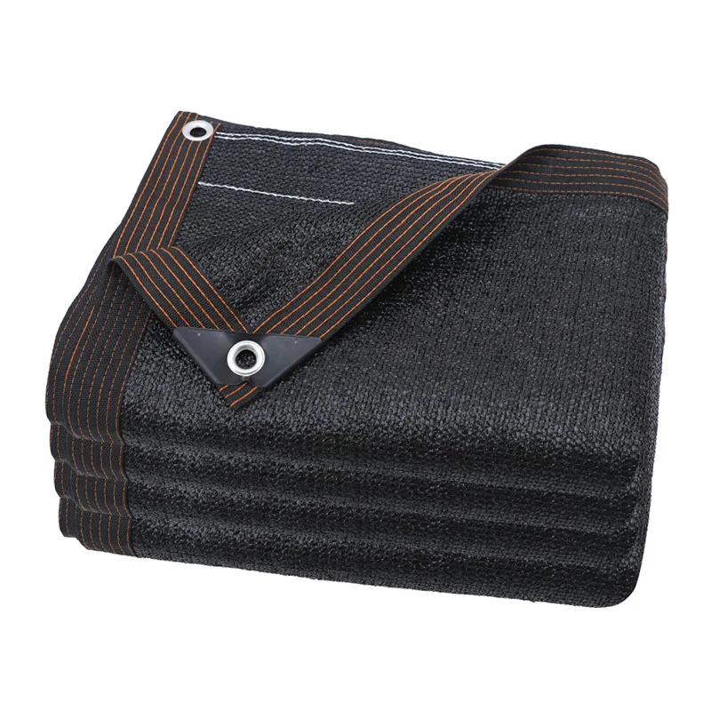 Черная солнцезащитная сетка, затенение 70 ~ 80%, крышка для теплицы для растений, сетчатый забор, экран для конфиденциальности, садовый навес от солнца, уличный анти-УФ-защита