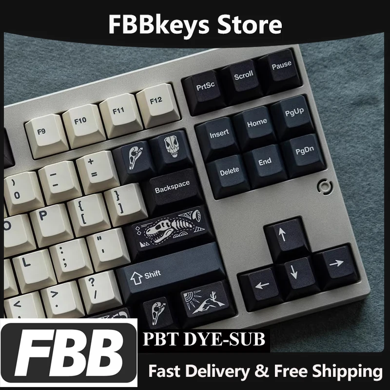 

Колпачки для клавиш FBB, ископаемая янтарная тема, PBT, механическая клавиатура, колпачки для клавиш MX, переключатели «сделай сам», креативный подарок для игрового компьютера, 1,7 мм