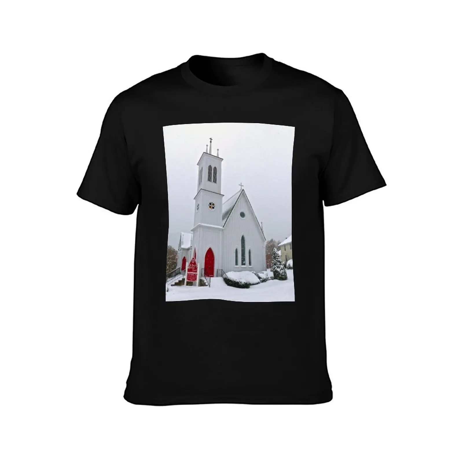 St. Paul’s Episcopal Church T-Shirt, Summer Casual Cotton Tee, Oversized Streetwear Tops, Vintage Graphic Print, 100% Cotton