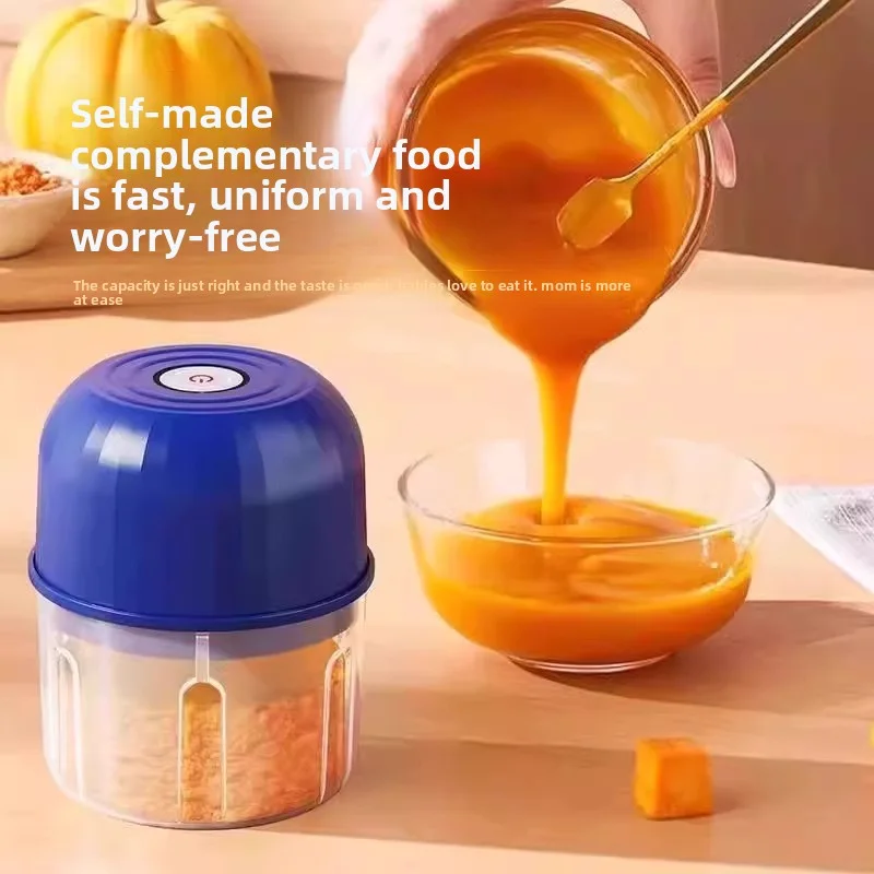 마늘 퓨레 기계, 전기 마늘 분쇄기, 식품 다지기, 260ML 휴대용 고기 분쇄기, 주방 도구, 야채 분쇄기