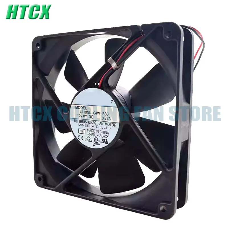 Genuine New  4710NL-04W-B30 12V 0.32A 12CM 12025 Double Ball Cooling Fan