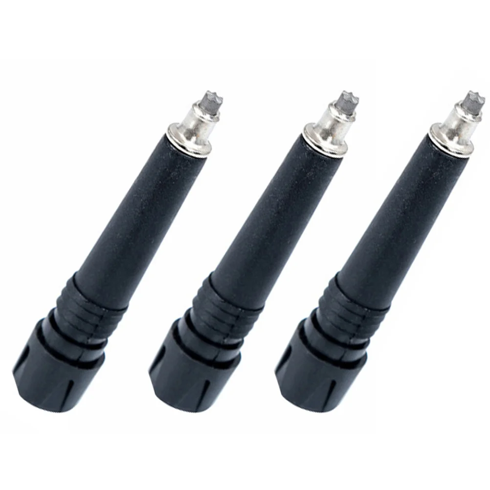 3 Pcs Trekking Pole Tip Black Tips Protector Poles Fine Workmanship Accessories Rubber Sticks Practical Affordable