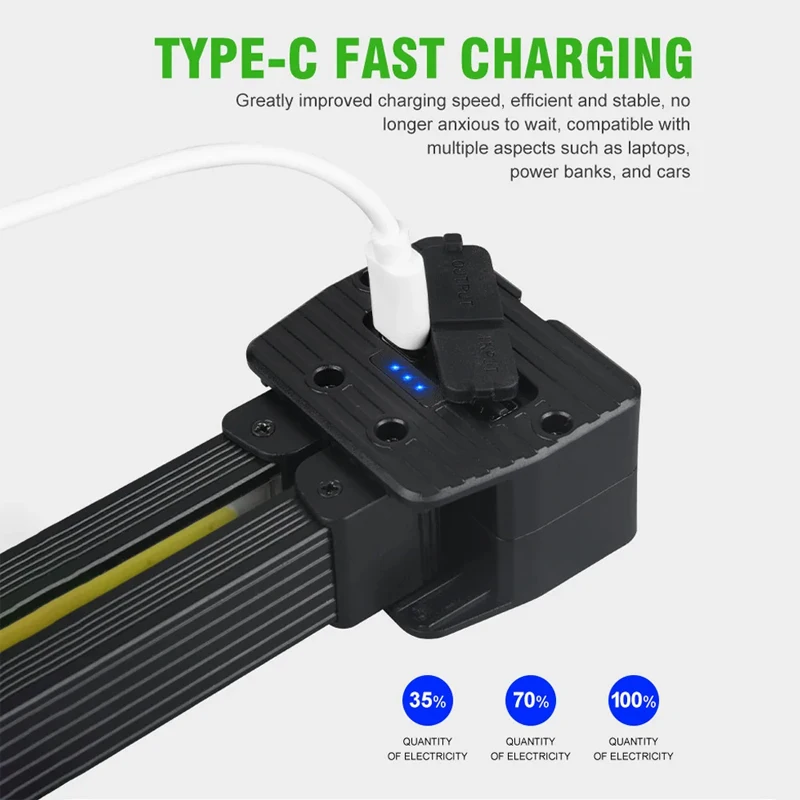 Gym Lamp for Posing,7th Gear Dimming,Portable Magnet LED Flashlight with Hanging Hook,Handheld USB Rechargeable Worklight