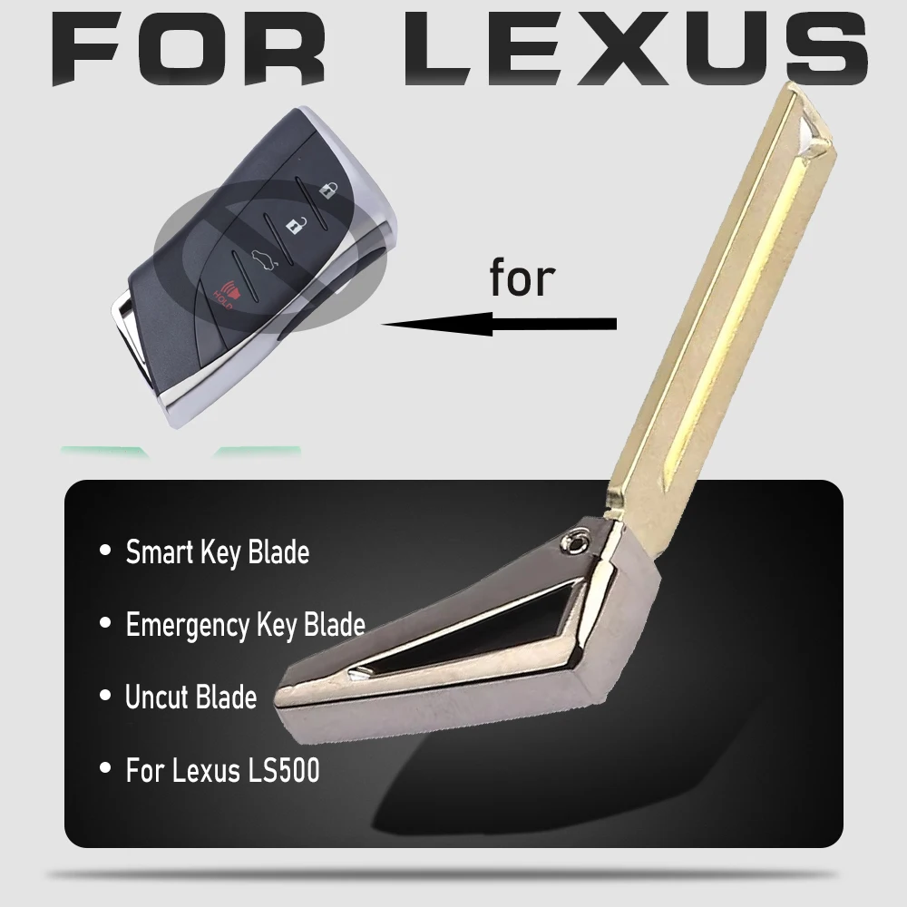 KEYECU Smart Blank Key Blade для Lexus ES350 LC500 LS500h LC500h UX200 UX250h ES250 2018 2019 2020 2021 2022 HYQ14FBF HYQ14F