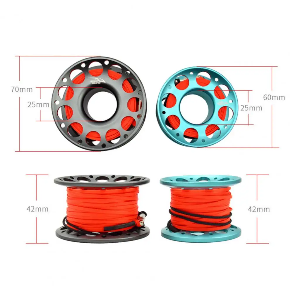 Катушка для пальцев 15 м 30 м FXL952, катушка с двойным крючком для дайвинга, катушка для пальцев, веревочная катушка, катушка для водного спорта,