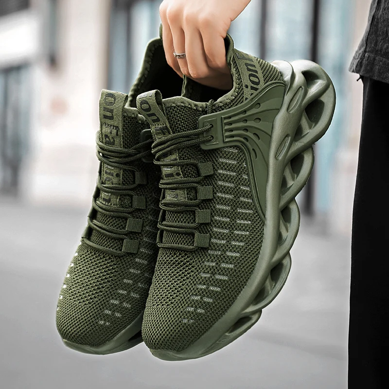 

YRZL Мужская обувь для бега и ходьбы Удобные мужские повседневные кроссовки Нескользящие спортивные кроссовки для тренировок в тренажерном зале Joggjing Мужская спортивная обувь