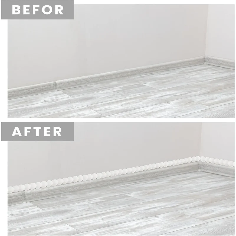 YITAPE 300CM Selbstklebende Perlen-Zierleiste Flexibler Wanddekor für Badezimmer Spiegelschrank Küchenrückwand Deckenkante DIY – Detail 6