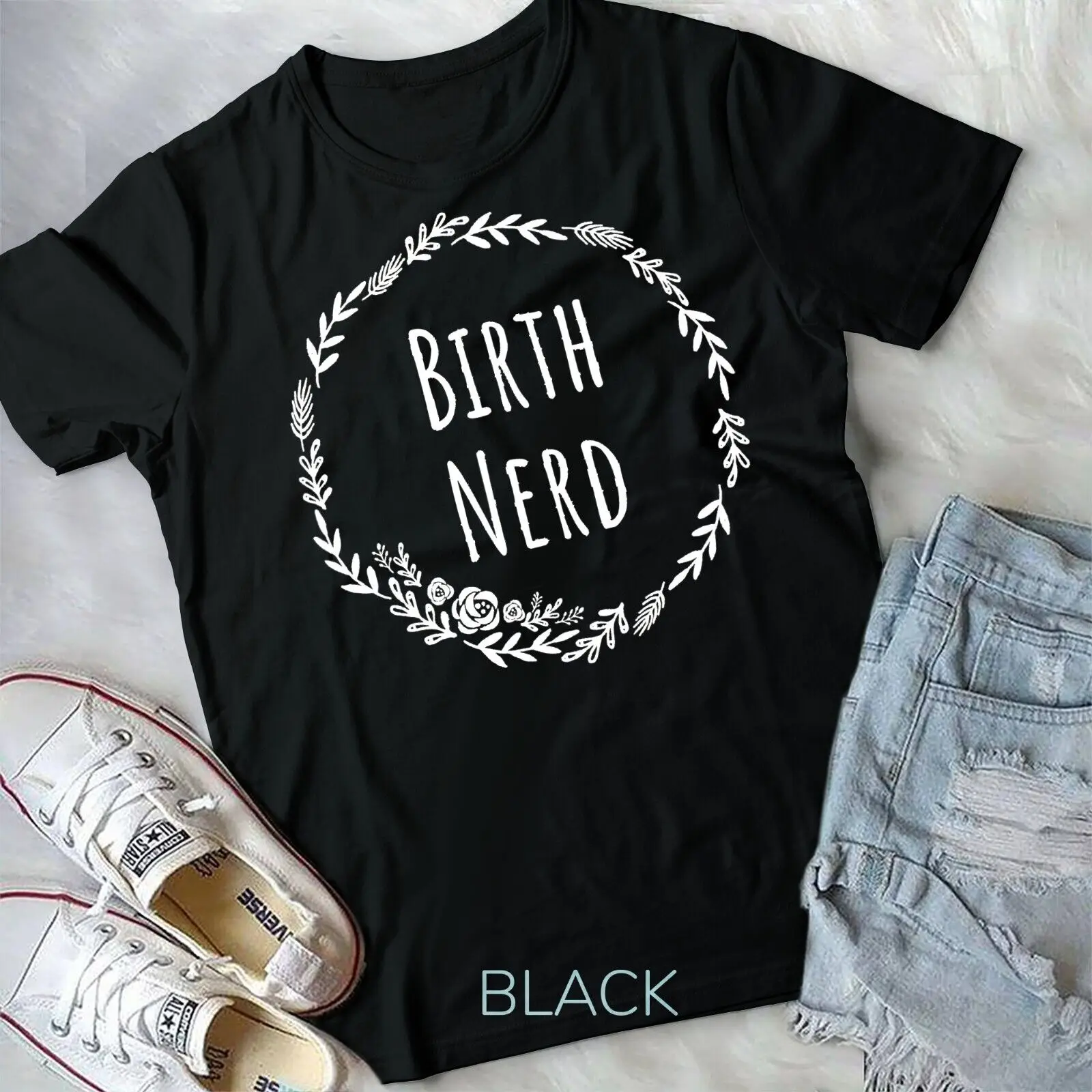 Doula Midwife Labor Birth Nerd Worker Gift T-Shirt Unisex T-shirt