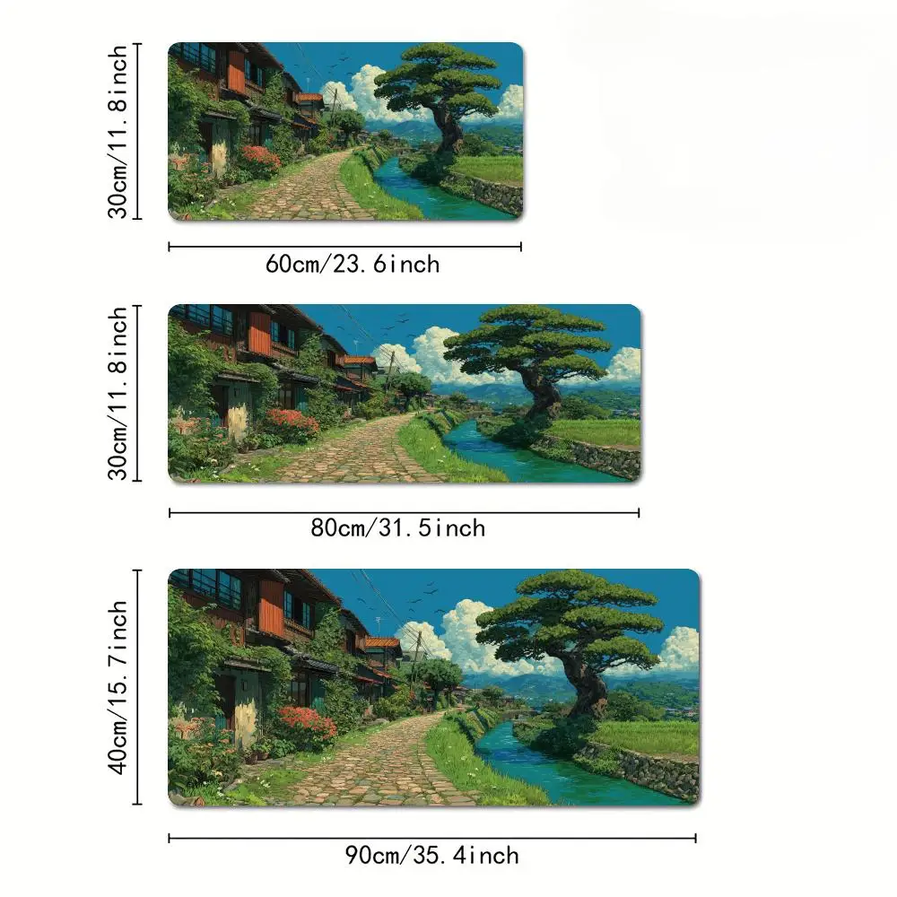 الصيف المناظر الطبيعية التوضيح ماوس الوسادة المطاط المضادة للانزلاق حصيرة مكتبية ملحقات الكمبيوتر الألعاب حصيرة لوحة المفاتيح ماوس البساط ماوس الوسادة